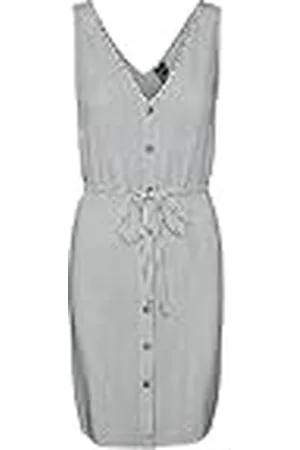 VERO MODA Vmbumpy SL Short Dress Wvn Noos Vestido, , XL para Mujer