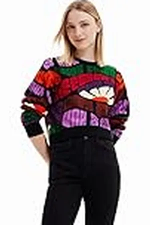 Desigual Tuttifruti Sweat_Emma 9019 Tutti Fruti Suéter, Acabados del Material, XS para Mujer