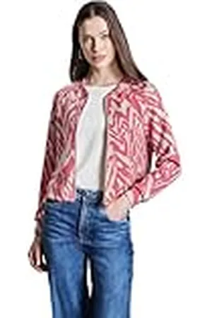Street one A322599 Chaqueta de Aspecto de Seda con Estampado, , 44 para Mujer