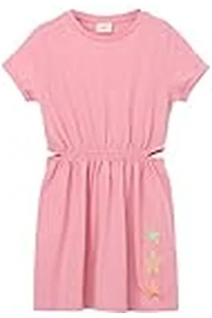 QS by s.Oliver Vestido Corto, Rosa, 110 cm para Niñas