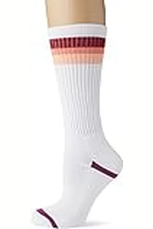 UGG W Three Stripe Crew Sock Clare-Calcetines de Tres Rayas, , 36-41 EU para Mujer