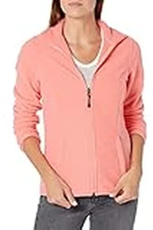 Amazon Chaqueta de Forro Polar Suave con Cremallera Completa y Corte clásico (Disponible en Tallas Grandes) Mujer, , XL
