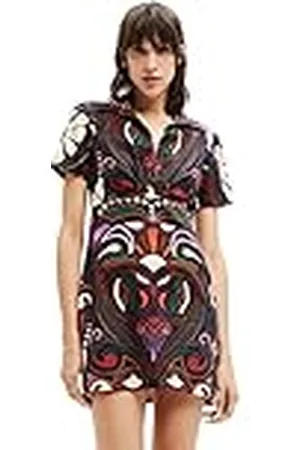 Desigual Vest_Celia, 2000 Black Vestido Informal, Negro, M Mujeres