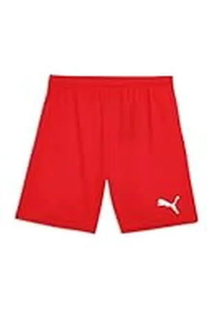 PUMA TeamRISE Short Jr, Pantalón Corto Unisex Bebé, Multicolor (Red/White), 116