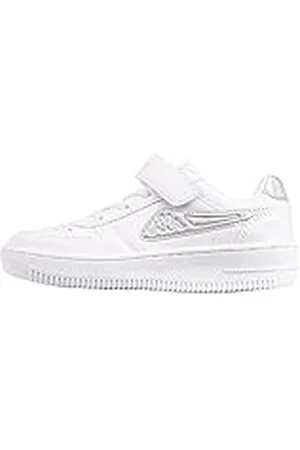 Kappa Bash GC K Girls, Zapatillas para Correr Unisex niños, Blanco (Blanco Y Azul), 27 EU