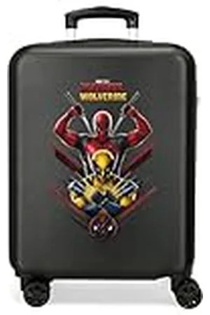 Marvel Joumma Deadpool & Wolverine Maleta de Cabina Negro 38x55x20 cms Rígido 2 kgs Cierre de combinación Lateral ABS 2 kgs 34 L Equipaje de Mano