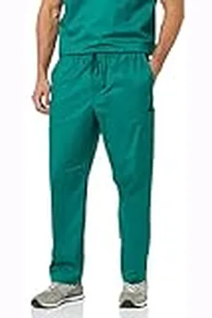 Amazon Pantalón con Cintura elástica y cordón, Ideal para Sanitarios Hombre, , S