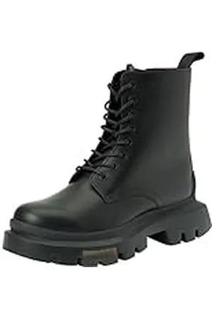 HUGO BOSS Fabyan_LcUpBoot_BROF, botín Mujer, Black, 42 EU