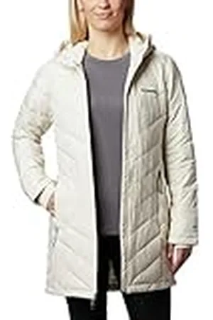 Columbia Heavenly Long Hooded Jacket, Chaqueta Acolchada Con Capucha para Mujer, , Talla S