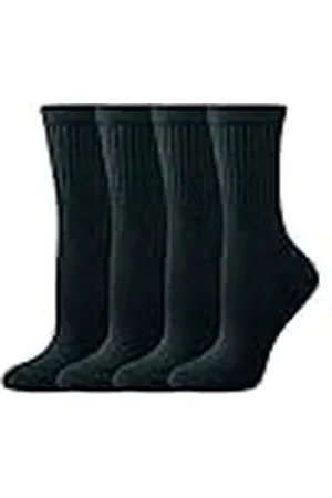 Amazon Calcetines Acolchados de Trabajo, de algodón, de Media caña y con Alto Rendimiento Mujer, 4 Pares, , 36-39.5