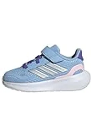 adidas RUNFALCON 5 Shoes Infants, Zapatillas para Correr Unisex niños, Glow Blue/Silver Metallic/Clear Pink, 20 EU