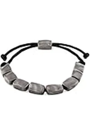 Calvin Klein Pulsera de Nylon para Hombre Colección CK METALLIC WAVES Con Acabado Acero Metálico (IP) - 35100034