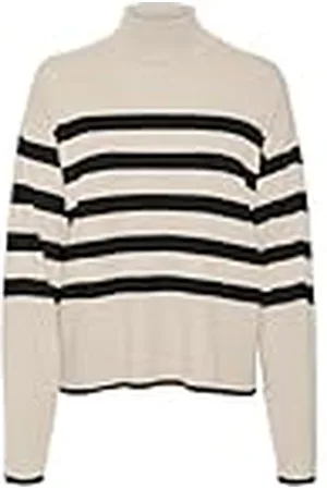VERO MODA Vmchappiness LS Highnk Pullove Ga Bo CU Jersey de Punto, , L para Mujer