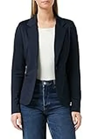 Ichi KATE BL, Chaqueta de traje Mujer, Blau (Total Eclipse Melange 14044), 36 (Talla fabricante: S)