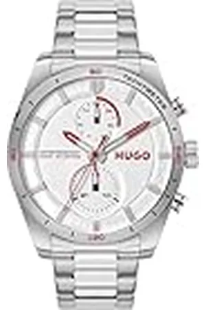 HUGO BOSS Reloj Analógico de Cuarzo multifunción para hombre Colección #FAST Collection con Correa en piel y en acero inoxidable