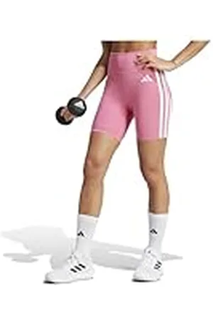 adidas Optime Essentials - Leggings Cortos de 3 Rayas para Mujer, Talla XS, 12,7 cm