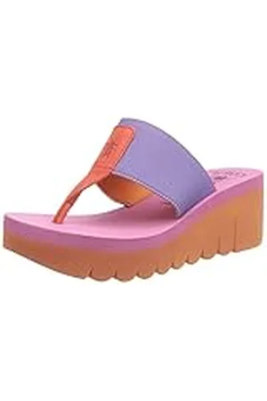 Fly London Yomu725fly, Sandalia Mujer, Naranja Violeta Rosa, 41 EU