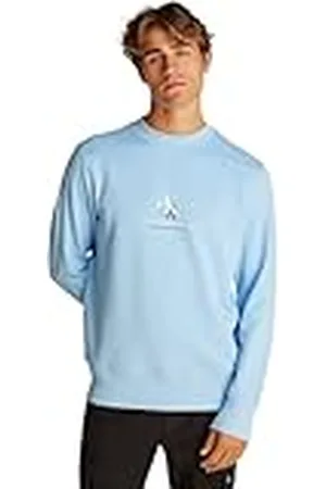Calvin Klein Sudadera Hombre Shadow Logo Crew Neck Regular Fit, Azul (Blue Bell), M