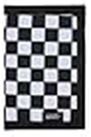 Vans Poliéster, Cartera de Viaje para Hombre, diseño de Cuadros, Color Blanco y Negro, Talla única