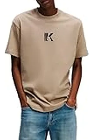 Karl Lagerfeld Reg SS Klogo tee Camiseta, Color Pardo, S Hombres