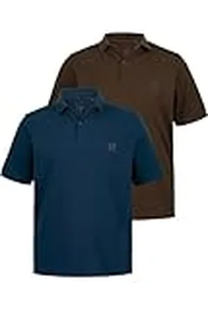 JP 1880 Polos, Basic, Paquete de 2, piqué, algodón Peinado Taupe Oscuro 7XL 704317310-7XL
