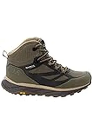 Jack Wolfskin Terraventure Texapore Mid M, Zapatillas para Caminar Hombre, Marrón/Beige, 48 EU