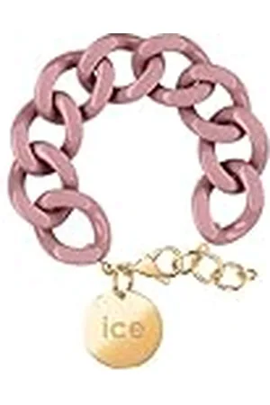 Ice-Watch ICE Jewellery, Chain bracelet, Fall rose, Pulsera de malla rosa XL para mujer con medalla de oro (020349)