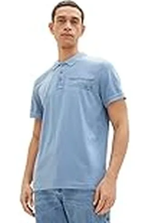 TOM TAILOR 1035641 Polo, 12364-Greyish Mid Blue, L para Hombre