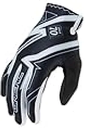 Oneal | Guantes de Bicicleta y Motocross | MX MTB Motocross Enduro Motocicleta | Diseño ligero y sencillo para un óptimo tacto en el manillar | Guante de Bóveda Racewear | Adulto | Negro Blanco | Talla L