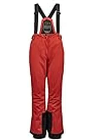 Killtec Erielle Pantalón Funcional con Tirantes extraíbles, protección de Bordes y paranieves, Mujer, Hellrot, 36