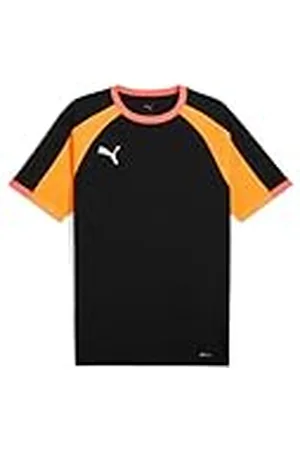 PUMA IndividualLIGAJersey Jr, Camisetas Unisex Niños, Black-Heat Fire, 116