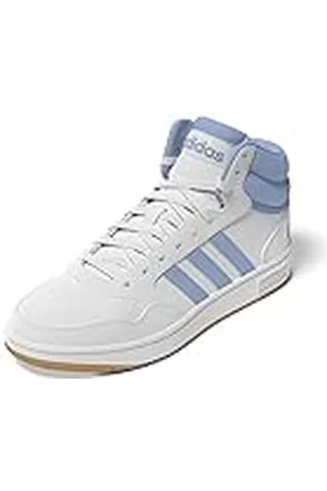 adidas Hoops 3.0 Mid Shoes, Zapatos Mujer, Cloud White/Clear Sky, 36 2/3 EU