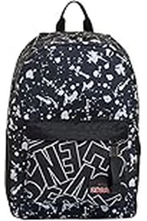 7 for all Mankind Mochila, ISCHOOLPACK COOL TYPE Mochila, para adolescentes, niñas y niños, Gran capacidad, para la escuela, el deporte, el tiempo libre, funda para portátil, con batería externa, puerto USB