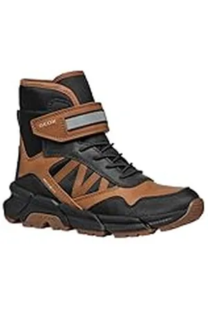 Geox J FLEXYPER Plus Boy, Bota de Nieve, Tobacco/Black, 37 EU