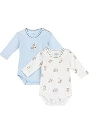 chicco Body in cotone, a manica lunga, apertura entrogamba, Bebé - Unisex, Azure, 3M, Diseñado en Italia