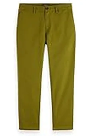 Scotch&Soda Drift-Regular-Tapered Twill Chino Pantalones, , 28W x 32L Hombres