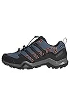 adidas Terrex Swift R2 Gore-Tex Hiking Shoes, Zapatos de Senderismo Hombre, Wonder Steel/Core Black/Orange, 42 EU