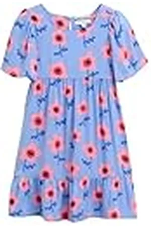 TOM TAILOR 1045159 Vestido, 37158-Big Blue Flower Print, 116-122 para Niñas