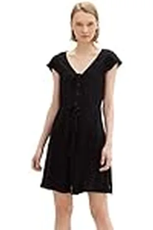 TOM TAILOR 1041995 Vestido Corto con Botones, , XL Mujeres