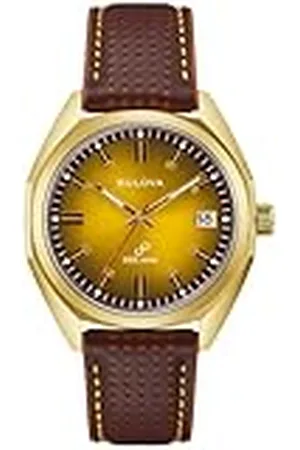 BULOVA Reloj Analógico para para Hombre de Cuarzo con Correa en Cuero 97B214