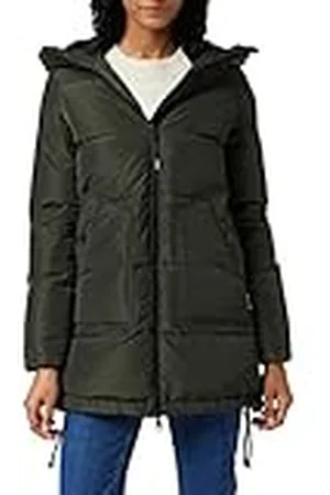VERO MODA Vmoslo-Chaqueta de plumón 3/4 Noos, Verde Oscuro, S para Mujer