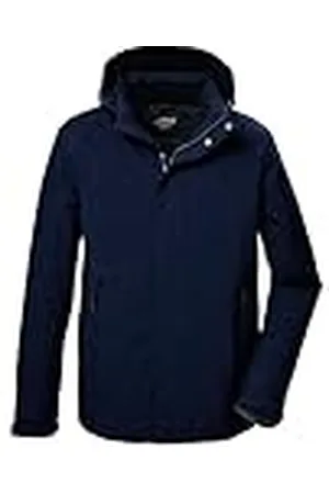Killtec Hombre Chaqueta funcional/chaqueta de exterior con capucha con cremallera KOW 4 MN JCKT, dunkelnavy, M, 41843-000