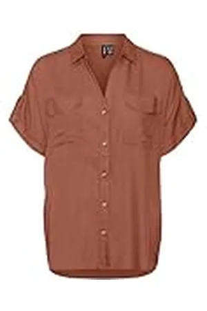 VERO MODA Vmbumpy S/S Camiseta Wvn Ga Noos Blusas, , XL para Mujer