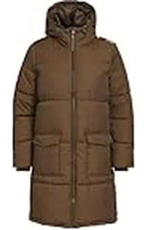 Object Objzhanna L/S Chaqueta Larga Noos, Dark Earth, L para Mujer