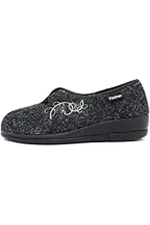 Fischer Fischer Dora, Zapatillas de Estar por casa Mujer, Negro (Anthrazit 205), 37 EU