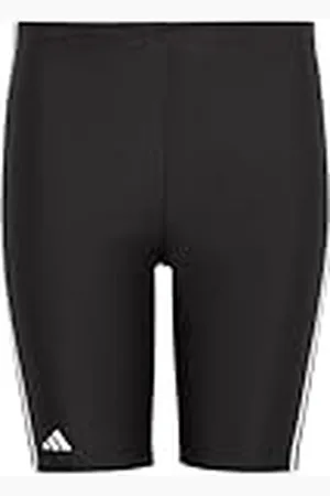 adidas Classic 3-Stripes Swim Jammers Bañador bóxer, Niños, Multicolor (Black/White), 7-8 Years