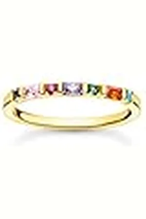 Thomas Sabo Anillo Señoras Plata Dorada circonita - TR2348-488-7-58