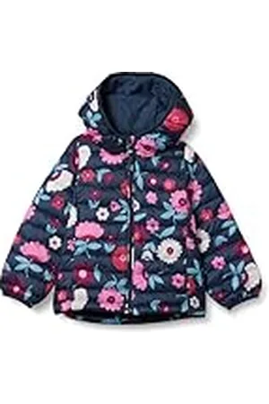 Amazon Chaqueta Acolchada con Capucha, Plegable, Ligera y Resistente a la Lluvia Niña, , 2 años