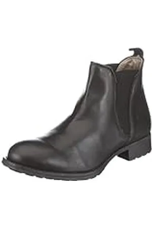 Buffalo London ES 11070 Tampa 123353 - Botas de Cuero para Mujer, Color Negro, Talla 42