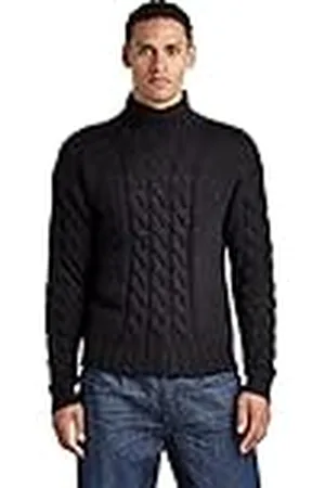G-Star Para Hombre Jersey Heavy Cable Loose Mock Knit, , L